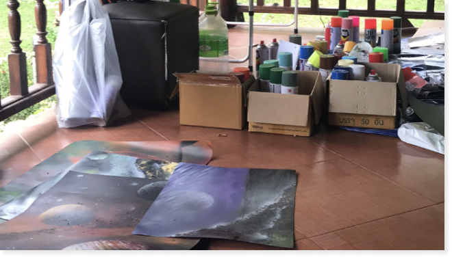 Vasili Shares a Picture of His Artist Veranda