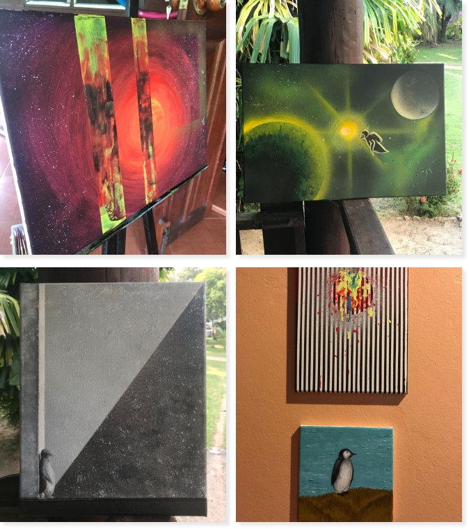 Vasili's Girlfriend Shares Her Artwork