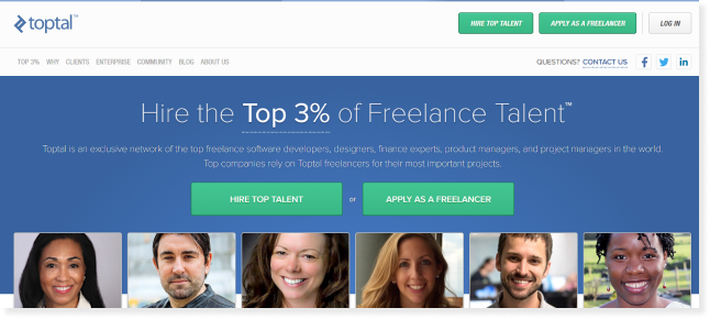 TopTal Screenshot