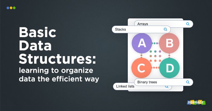 artwork depicting various data elements organized by structures