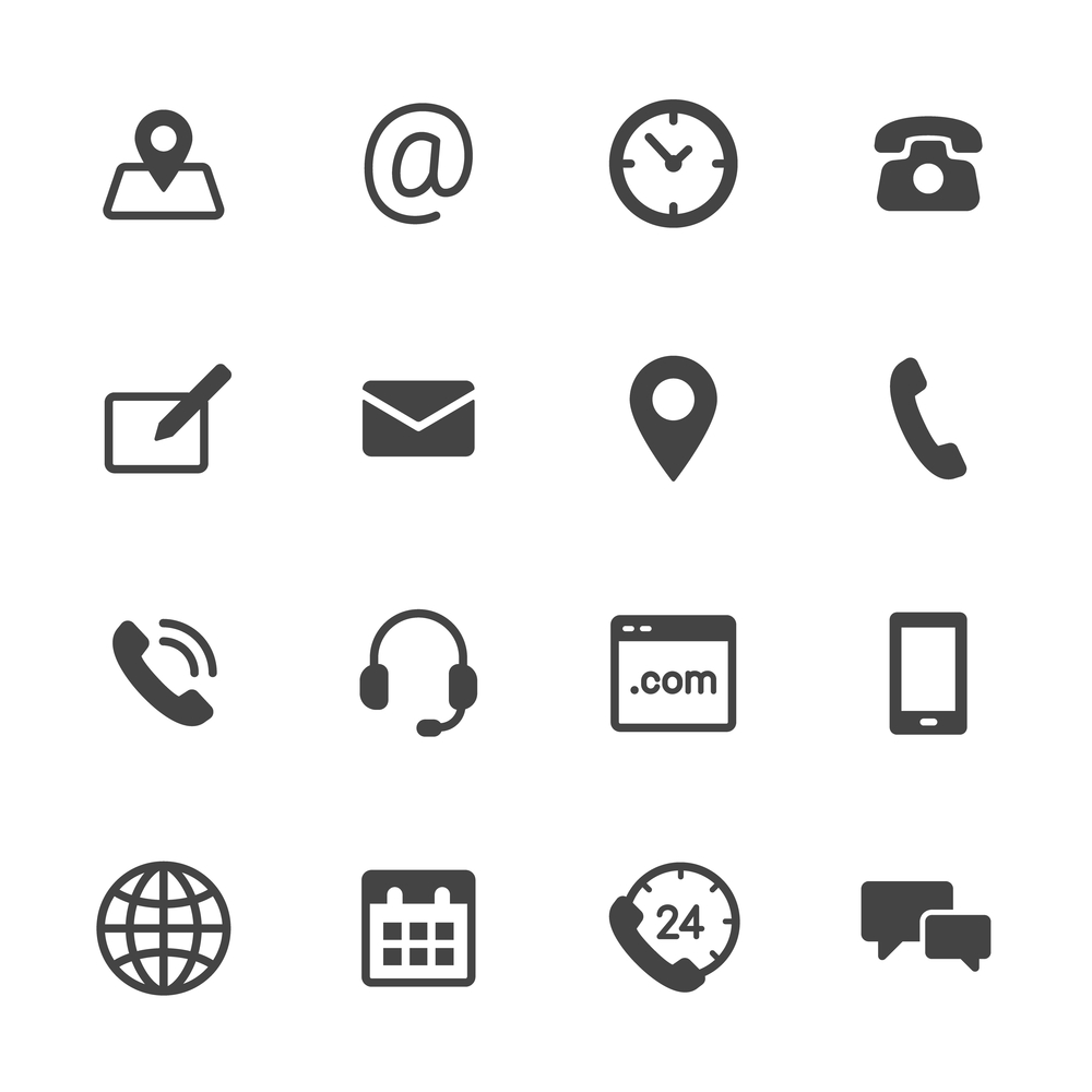 Standard Website Icons