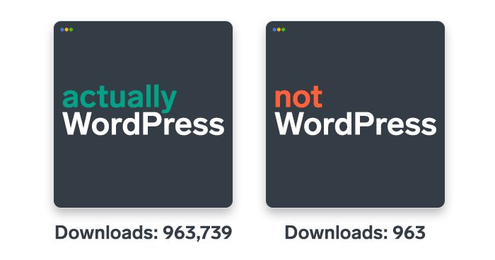 artwork depicting mockup images of WordPress and other content management systems
