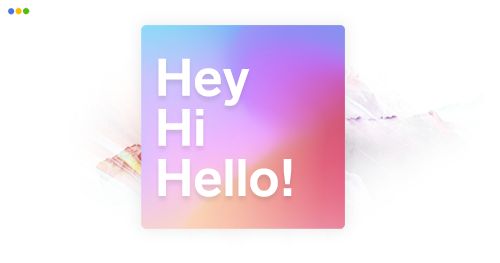 artwork depicting a welcoming message interface