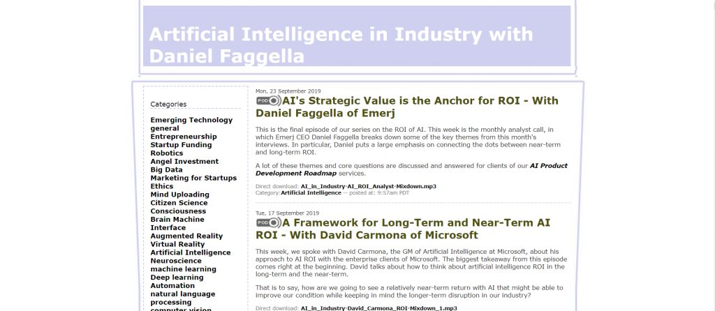 Artificial Intelligence in Industry Podcast