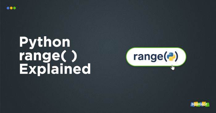 artwork depicting a stylized Python range() button