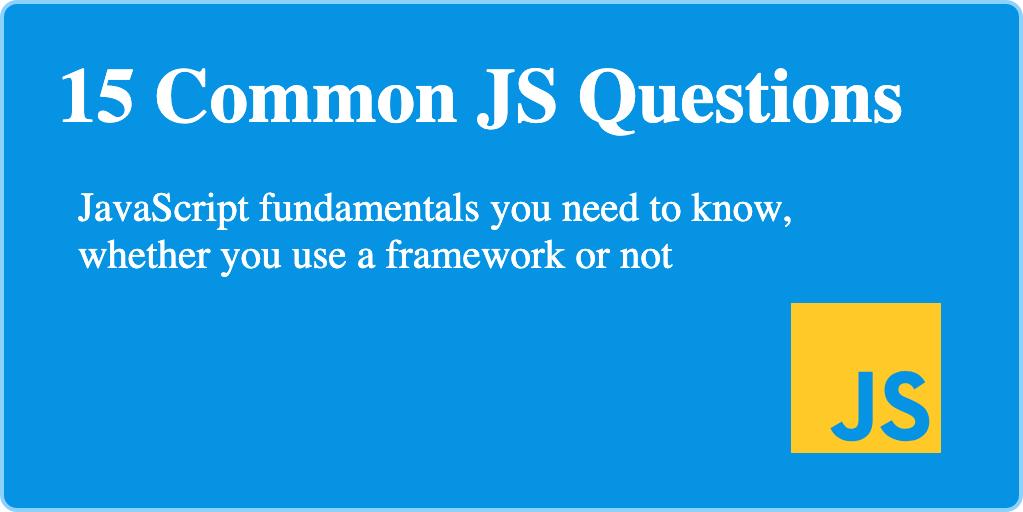 JS Common Questions