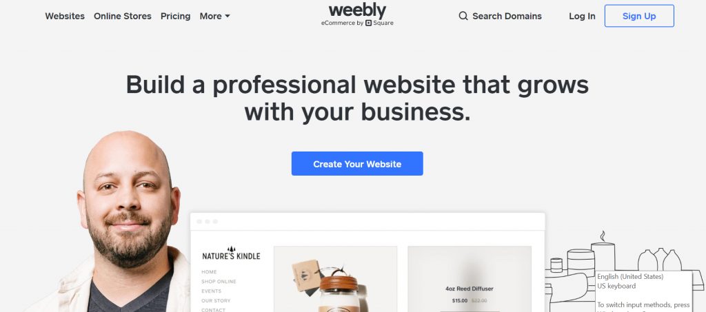 Weebly Screenshot