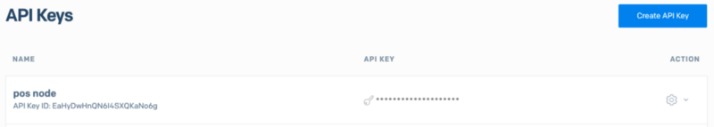 Create a new API Key