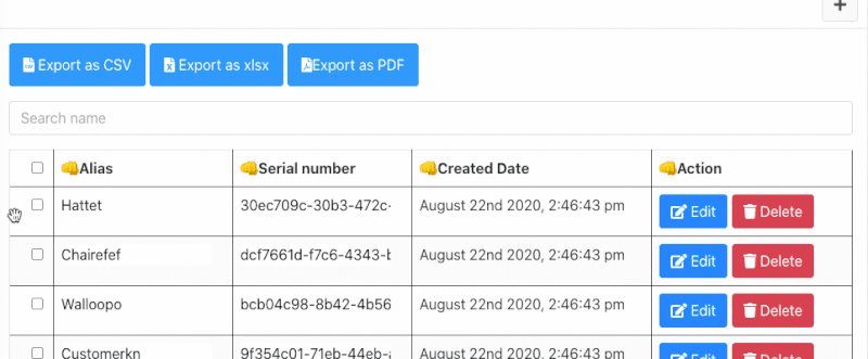 Bulk delete result