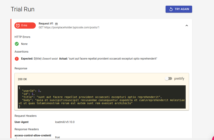 Test Report of API Test created Test Report of API Test created