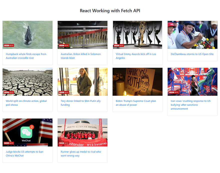 Fetching News From News API