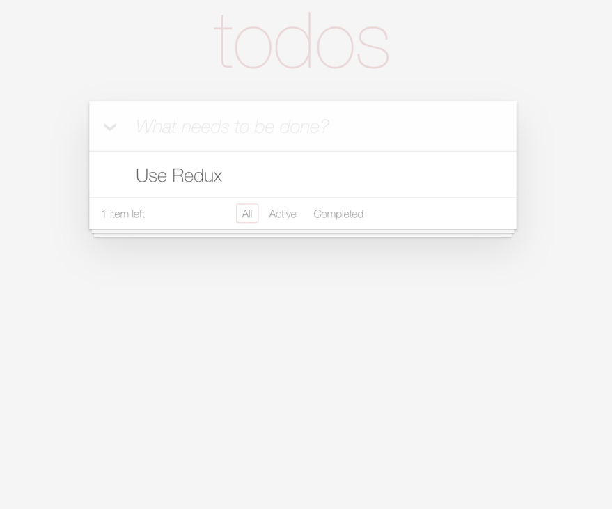 The todo application demo used for testing the Redux DevTools The todo application demo used for testing the Redux DevTools