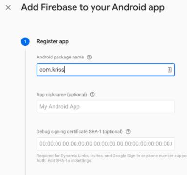 Add Firebase to Android app Add Firebase to Android app