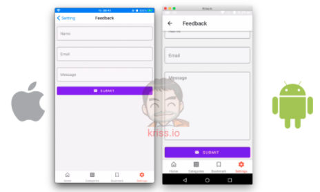 Feedback screen with React Native Feedback screen with React Native