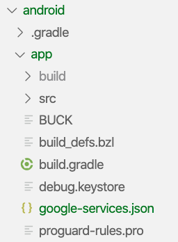 Move Google service.json to Android Move Google service.json to Android