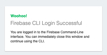 Successfully authenticate to Firebase Successfully authenticate to Firebase