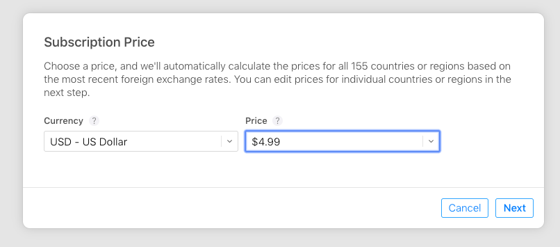 Add subscription pricing Add subscription pricing