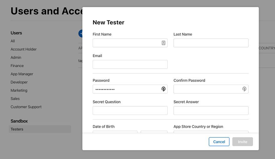 Add tester detail Add tester detail