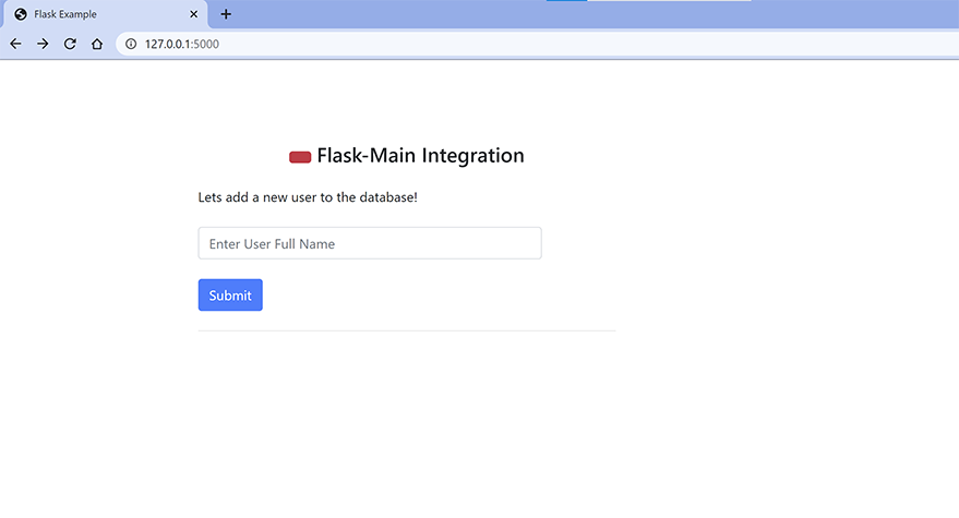 Flask Mail Home Page Flask Mail Home Page