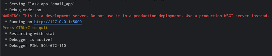 Running Flask Application Running Flask Application