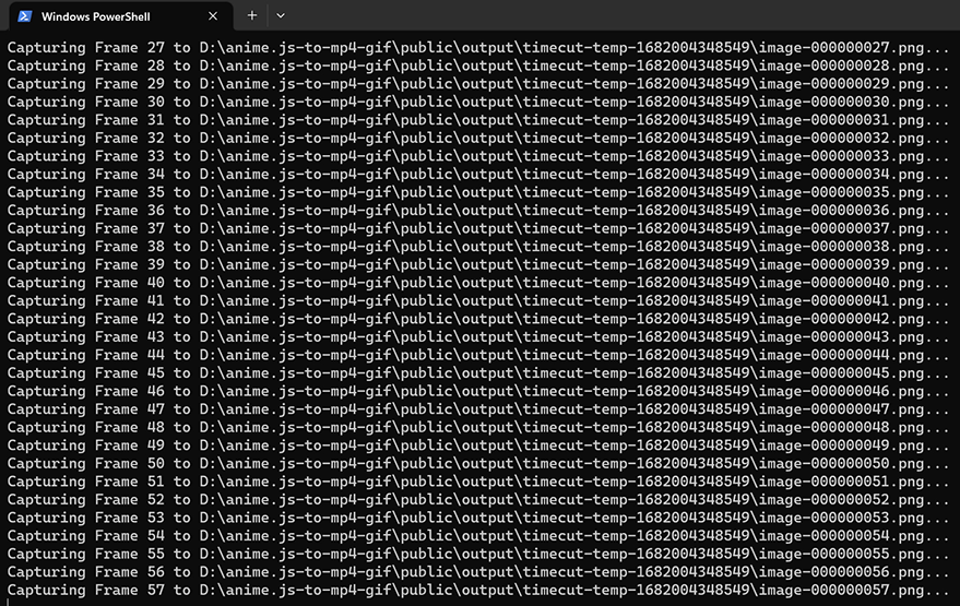 Frame by frame conversion in real-time in the terminal of your project. Frame by frame conversion in real-time in the terminal of your project.