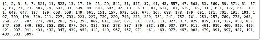 Output of a set comprehension