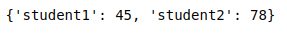 Dictionary comprehension output
