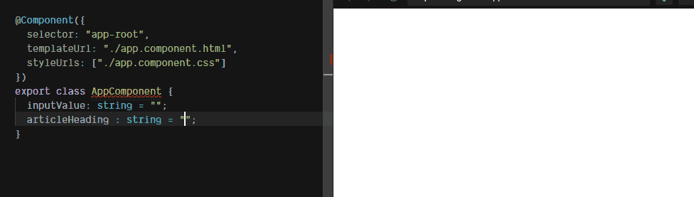 Example of Component to View binding (String interpolation) in Angular Example of Component to View binding (String interpolation) in Angular