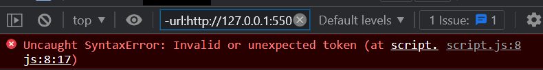 Uncaught SyntaxError: Invalid or unexpected token Uncaught SyntaxError: Invalid or unexpected token