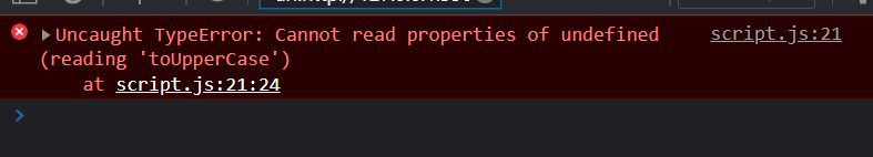 Uncaught TypeError: Cannot read properties of undefined Uncaught TypeError: Cannot read properties of undefined