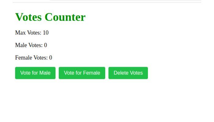 "Votes Counter" interface "Votes Counter" interface