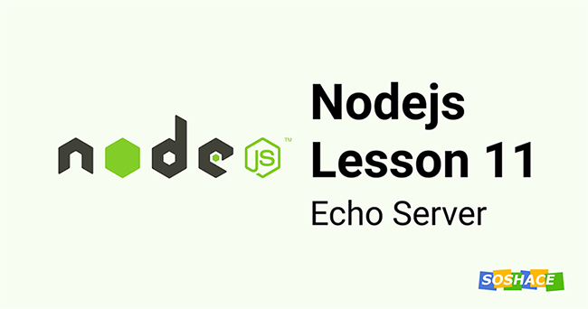Node.js Lesson 11: Echo Server