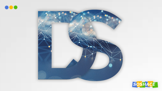 artwork depicting stylized "D" and "S" letters, signifying "Data Science"