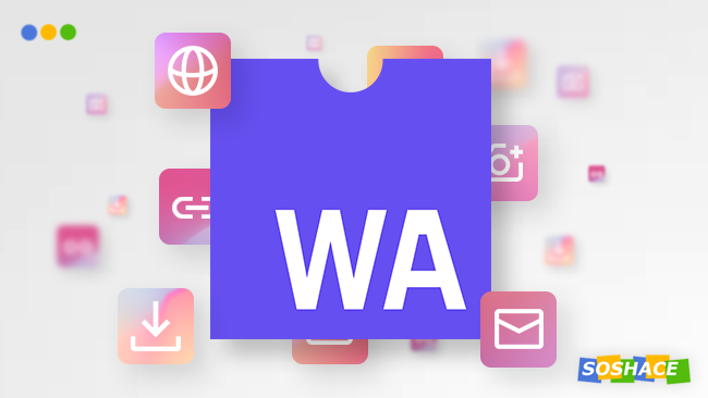 artwork depicting WebAssembly logo and various web elements around it