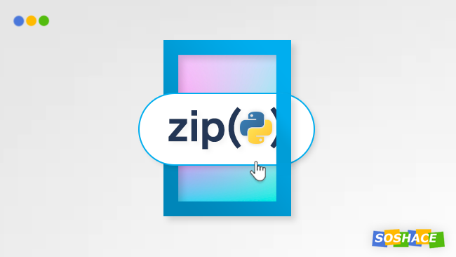 artwork depicting the zip() function in Python